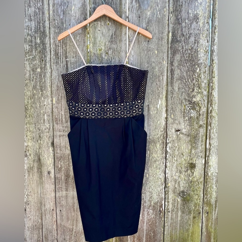 LOFT eyelet strapless dress with POCKETS! New with tags